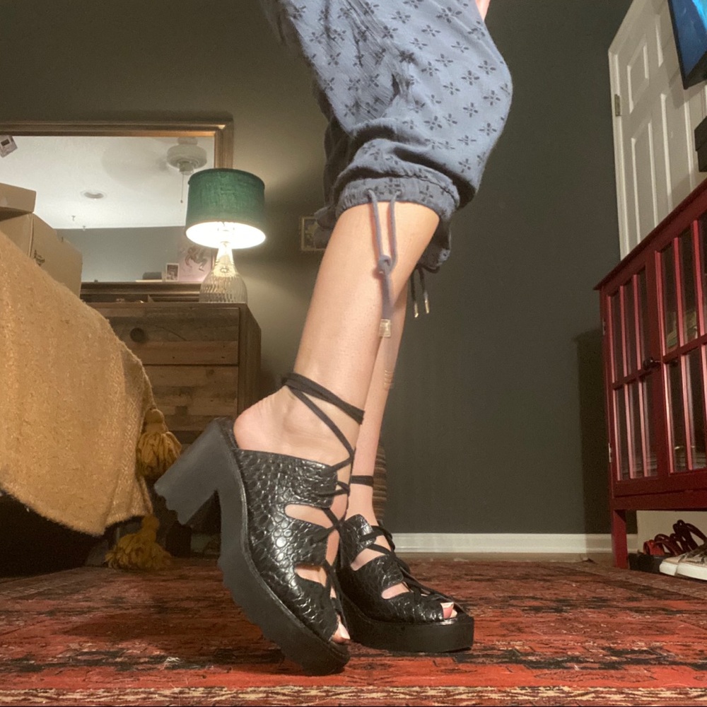To Be Announced Dax lace-up sandal
